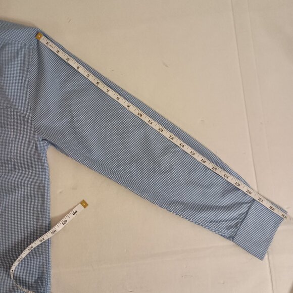 Vineyard Vines Blue & White Check Button-Down Cooper Shirt Men’s XS Cotton EUC - Picture 12 of 14